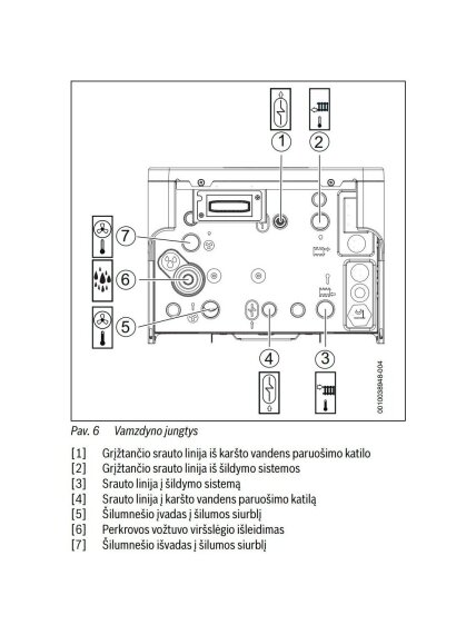 Bosch šilumos siurblio oras-vanduo vidinis blokas Compress 5800iAW 12 E 3
