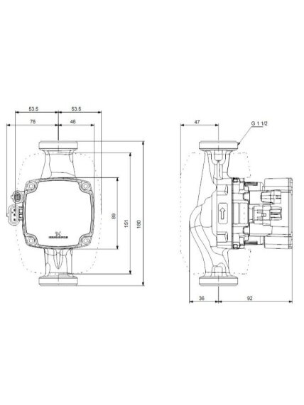 Cirkuliacinis siurblys Grundfos ALPHA2 GO 25-60 180mm 3