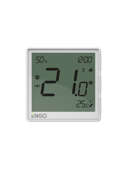 Internetinis, virštinkinis temperatūros reguliatorius ZigBee, su baterija, baltas Internetinis, virštinkinis temperatūros reguliatorius ZigBee, su baterija, baltas