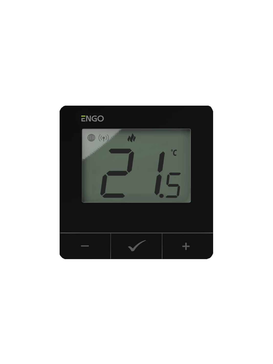 Programuojamas ZigBee/868MHz išmanusis termostatas, 230V, juodas