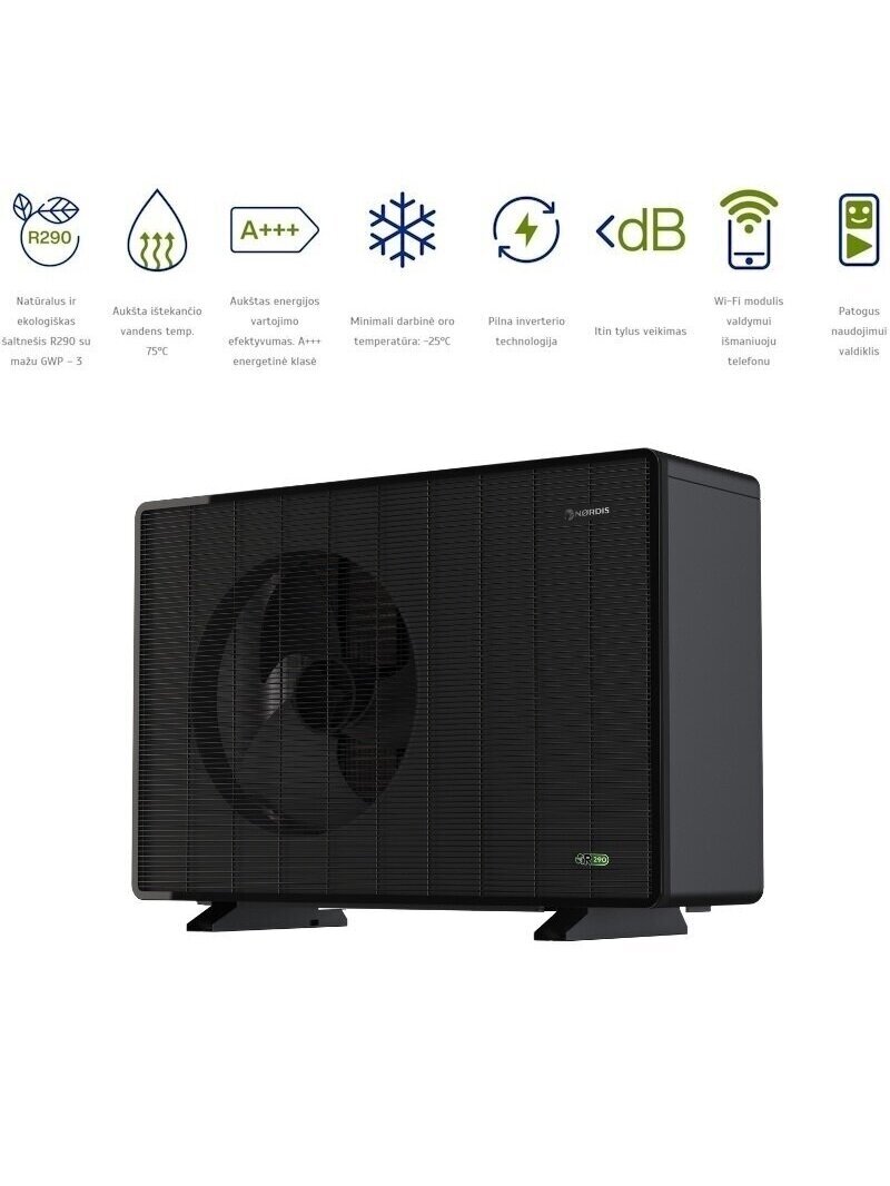Šilumos siurblys oras/vanduo NØRDIS ULTIMA All-in-One 9kW R290 1